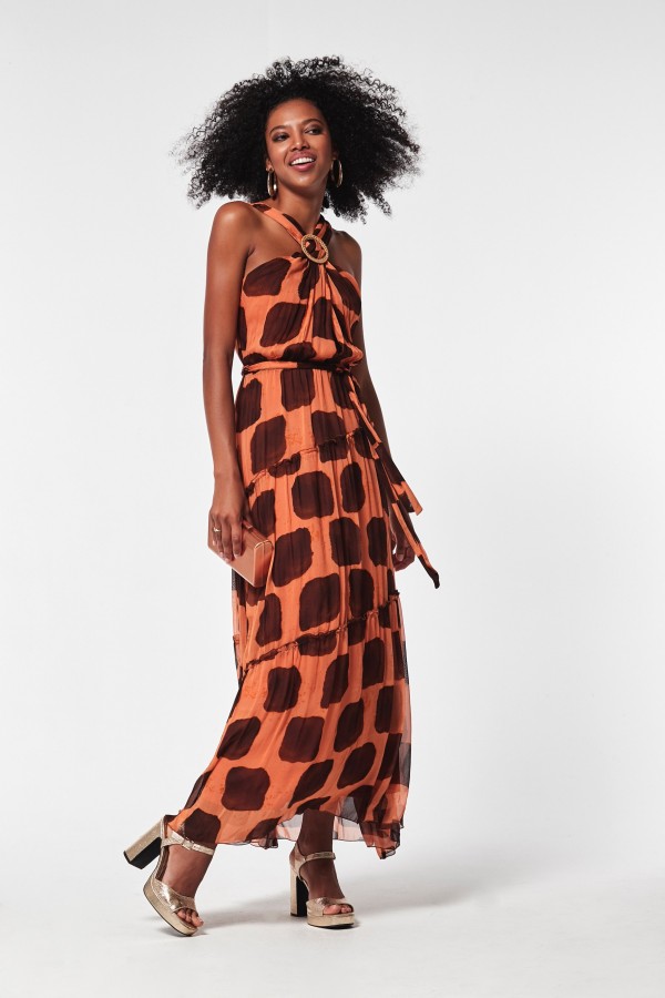 BAMBULA CHIFFON  NIMES DRESS