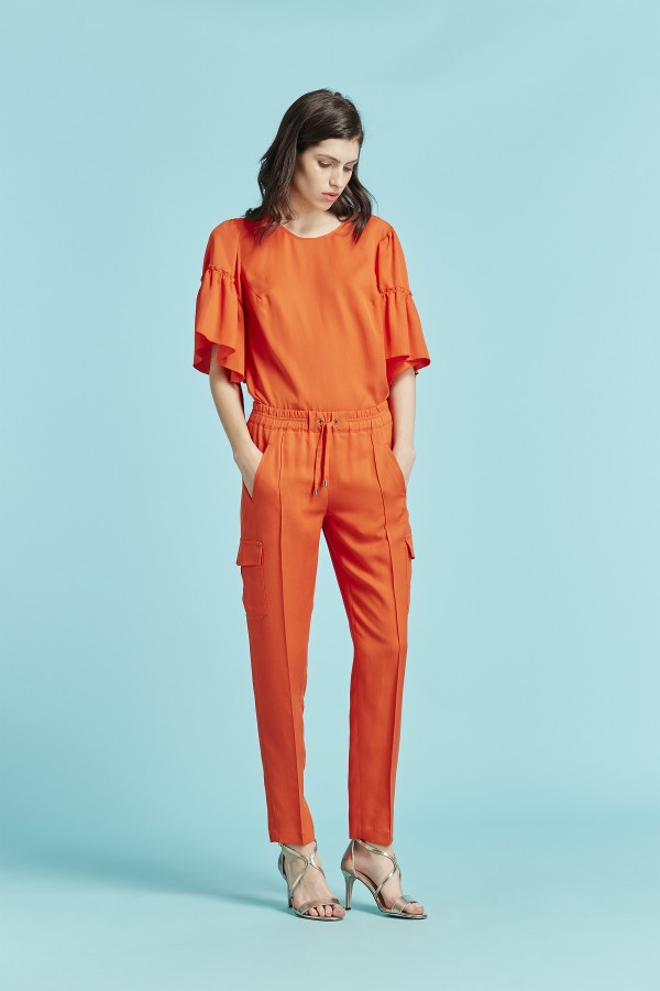 BLUSA VOLANTES ELVI TENCEL