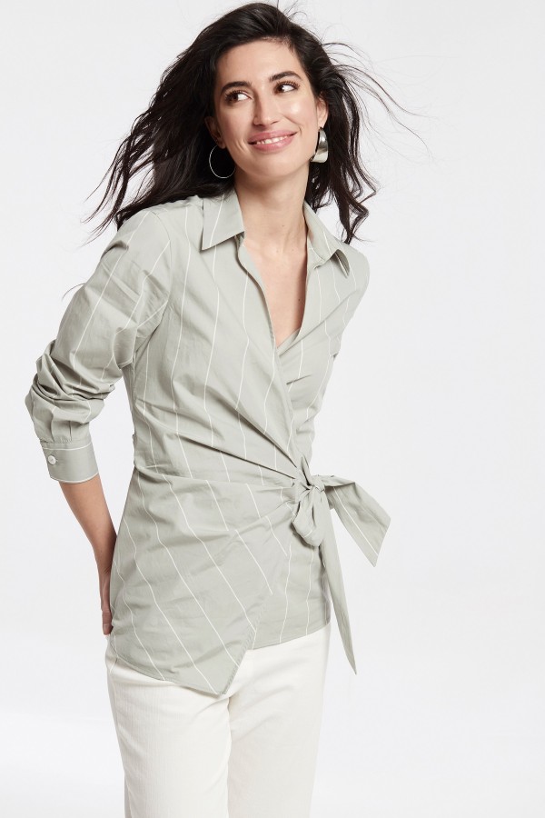 DIPLOMATIC STRIPE POPLIN...