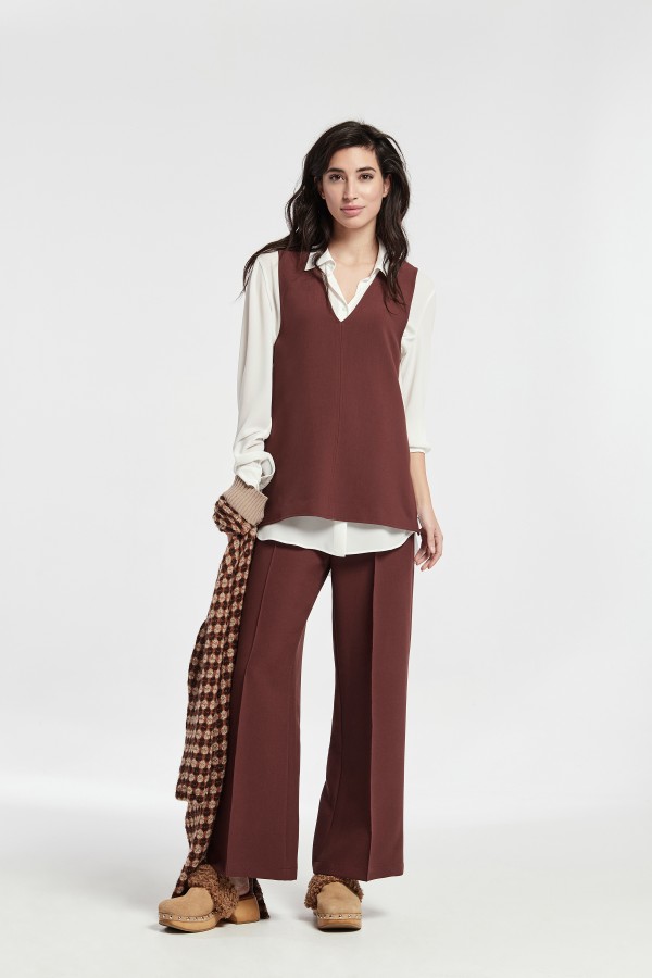 PLAIN WAVE V NECKLINE BENNY...