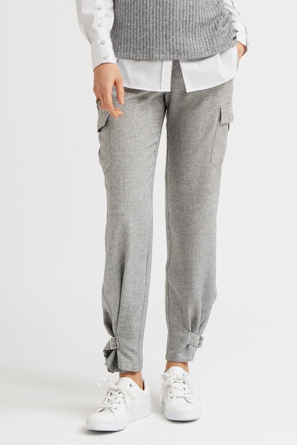 FLANNEL CARGO TROUSERS TABS...