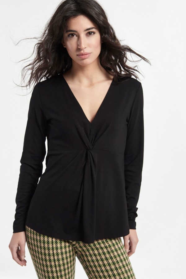 SOFT KNIT GATHERED KNIT...