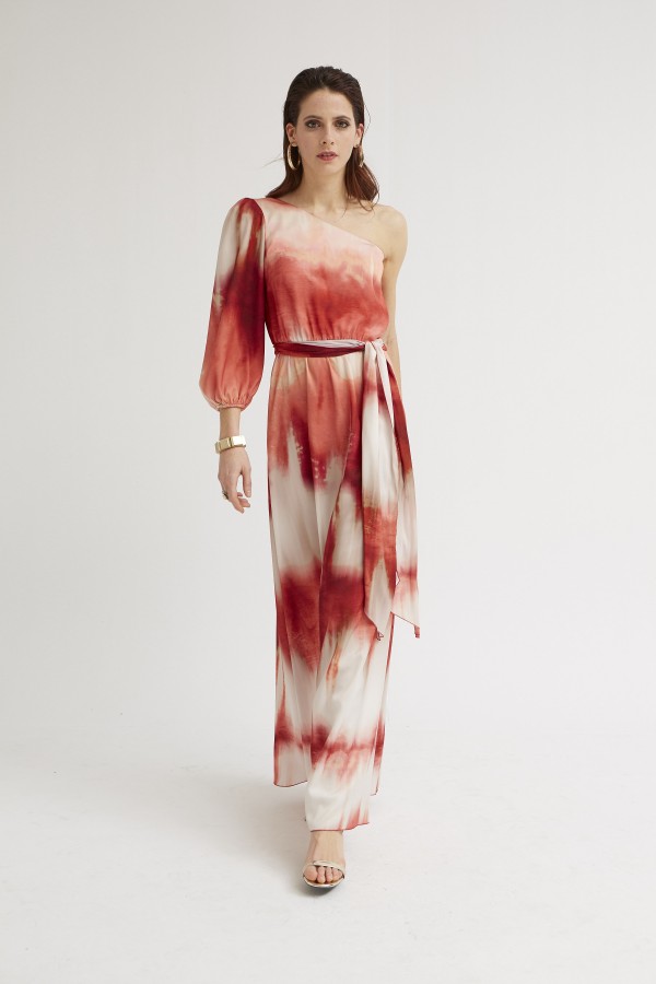 ASYMMETRIC SHOULDER DRESS...