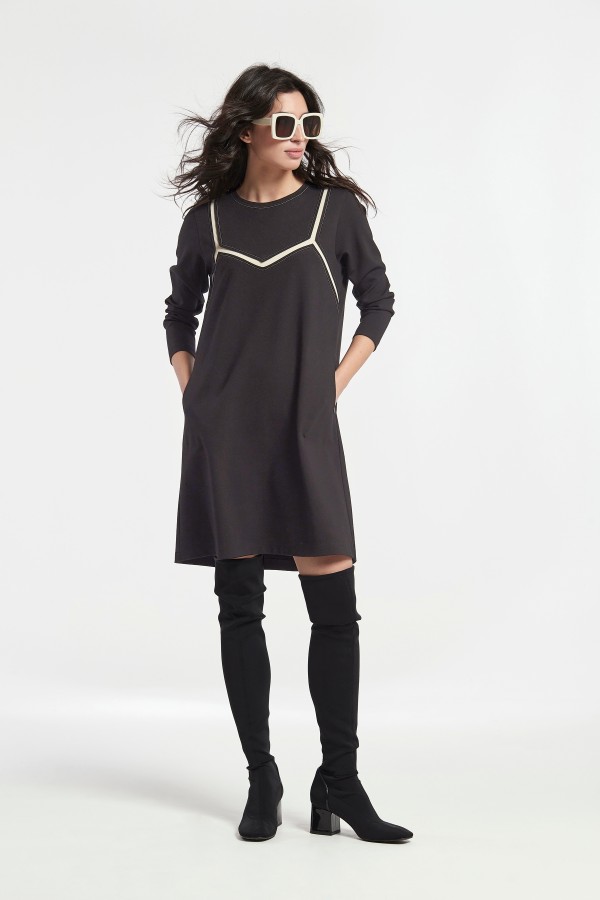 VESTIDO BABUA INTARSIA...