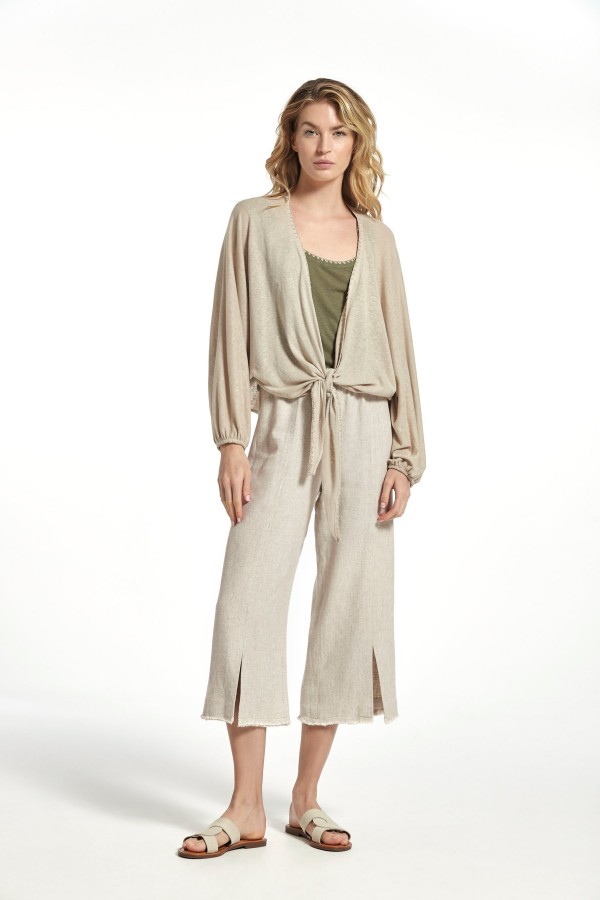RUSTIC LINO BRUSE TROUSERS