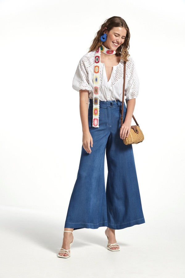 CHAMBRAY MADAL TROUSERS