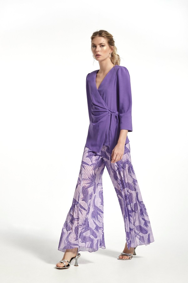 STRETCH SATIN ENOLA TOP