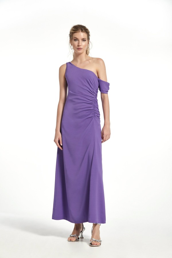 STRETCH SATIN INDIA DRESS