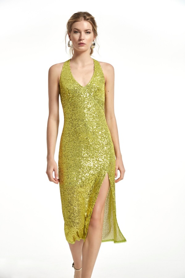 SHINE SEQUINS TRINO DRESS
