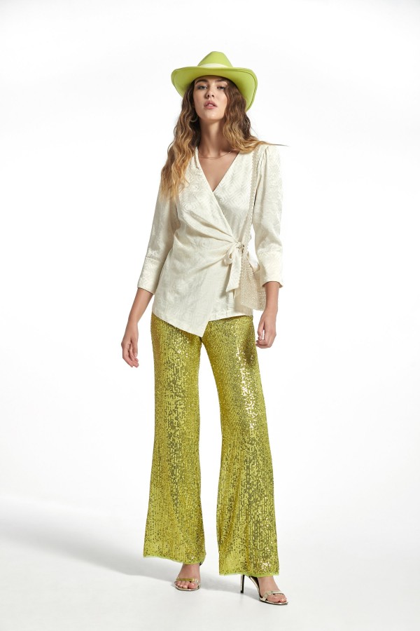SHINE SEQUINS VOMIL TROUSERS