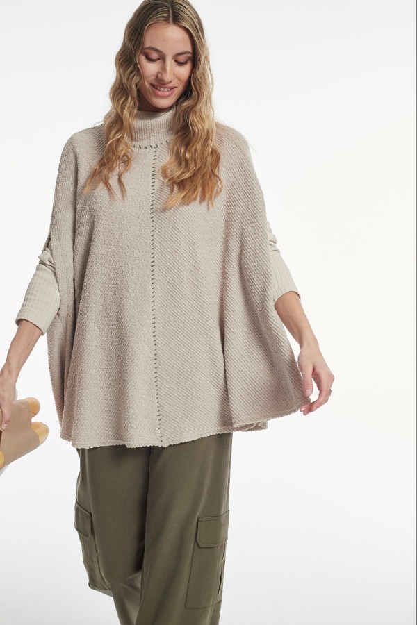 CORDUROY EFFECT KNIT PAISE...