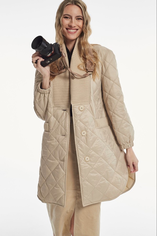 PADDED FABRIC VERICO COAT