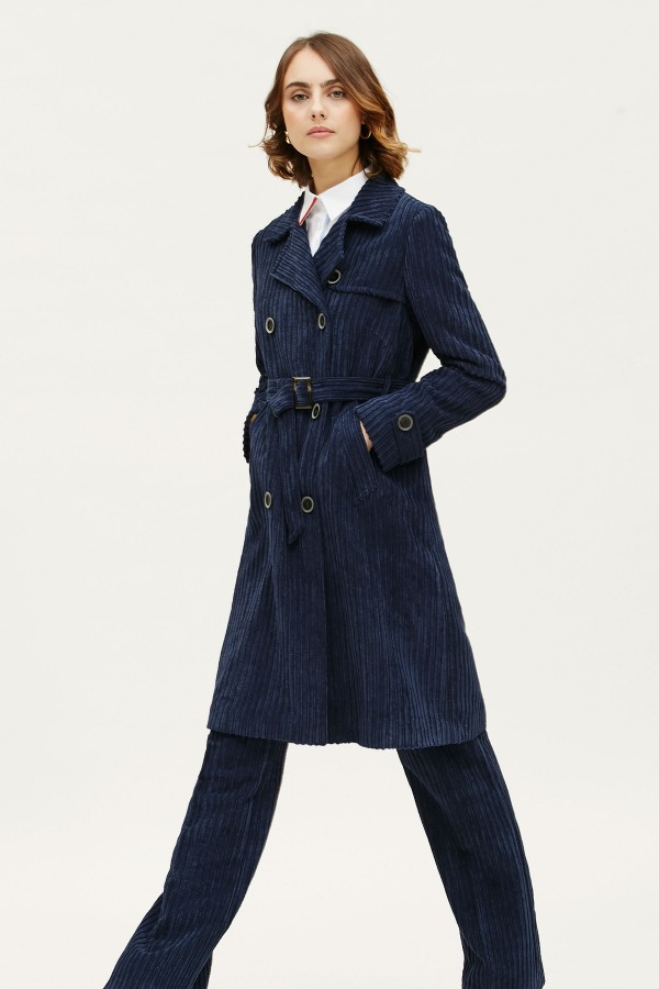 TRENCH-DOUBLE CORDUROY CORD