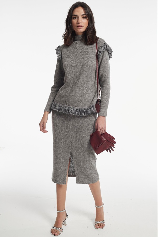 MELANGE TRICOT KNIT ARDEN...