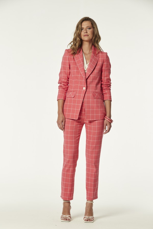 TWO-TONE SQUARED FABRIC...