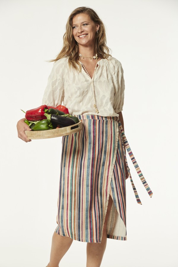 TOP BAMAK JACQUARD EN VOILE...
