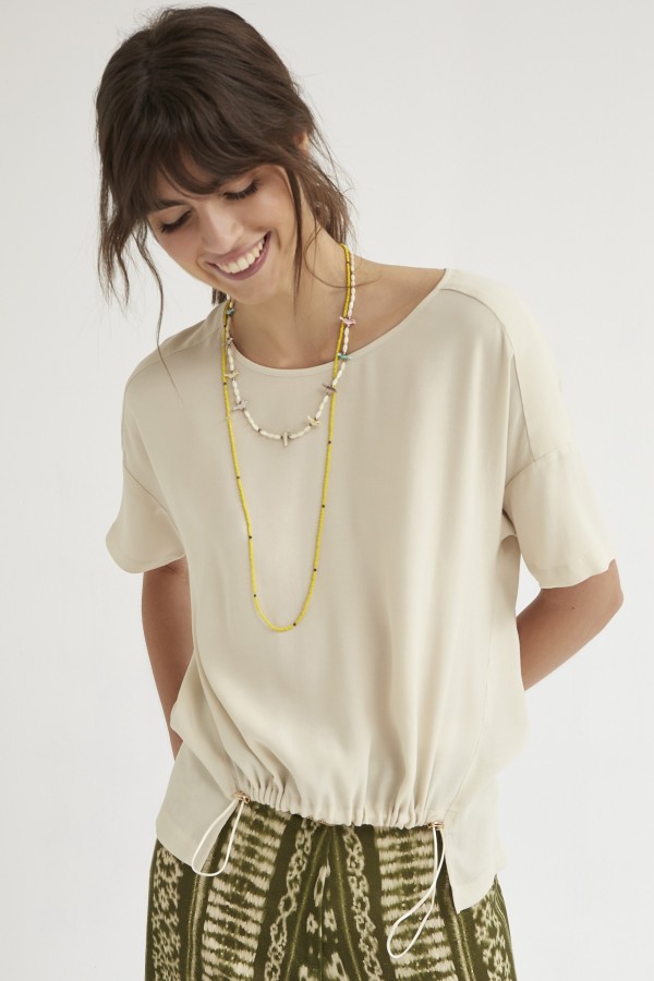 ASYMMETRICAL CREPE MAROCAIN...