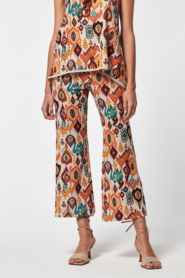 PANTALÓN FAISAN ESTAMPADO IKAT