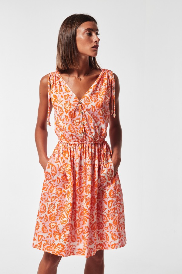 VESTIDO BASEL VOILE ESTAMPADO