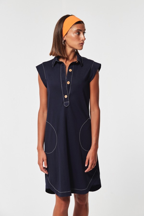 TEXTURED KNIT LIRIO DRESS