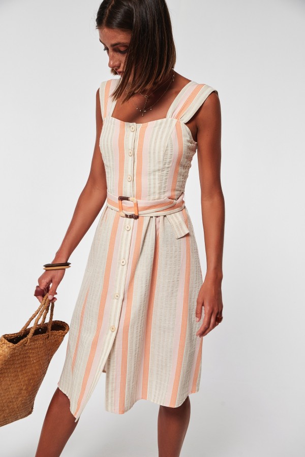 ECO COTTON STRIPES NORBA DRESS