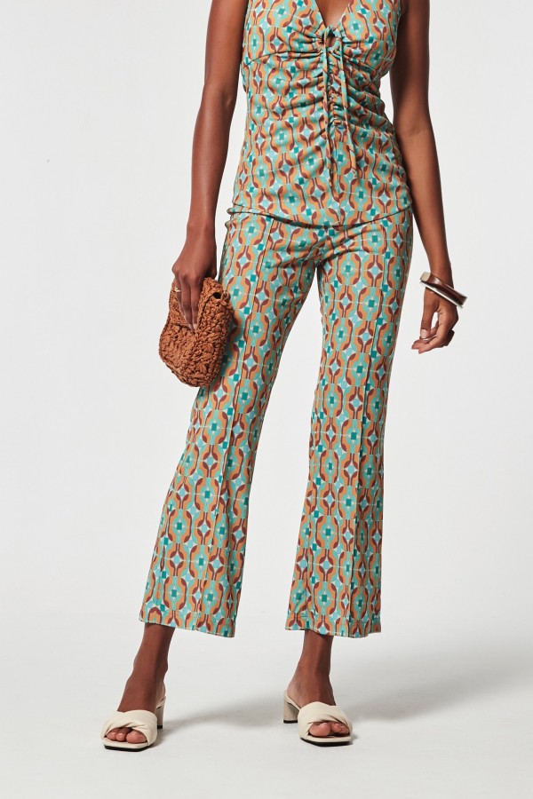 KNITWEAR PRINT HOLLIE TROUSERS