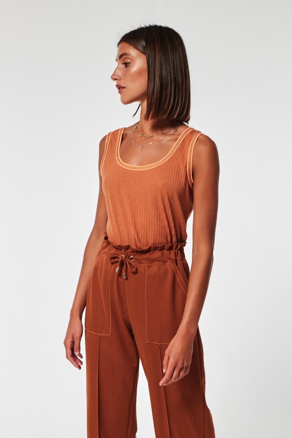 RIBBED KNIT INTON TOP