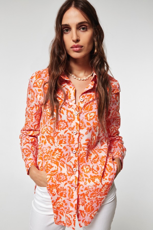 VOILE PRINT  NARIA SHIRT