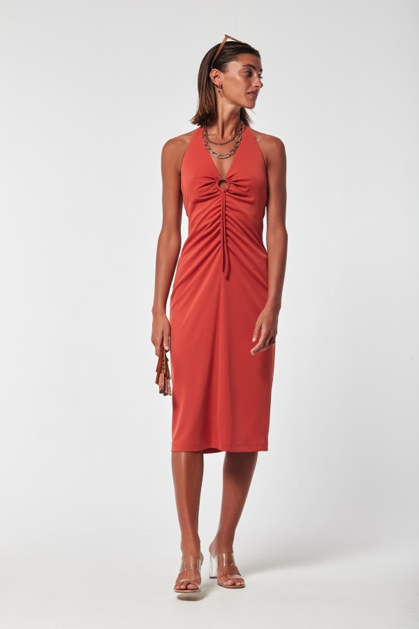VESTIDO DENTO PUNTO LISO