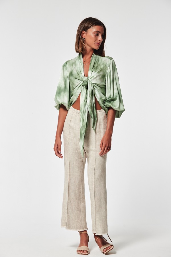 RUSTIC LINEN FAISAN TROUSERS