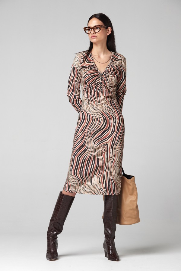 PRINTING KNITWEAR EOTER DRESS