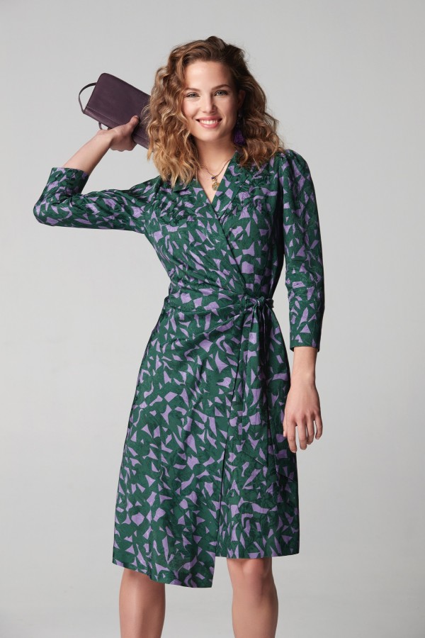 JACQUARD PRINT MEZUN DRESS
