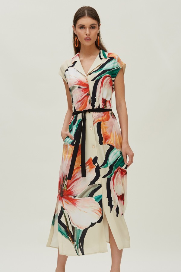 SHIRT DRESS POSITIONED...