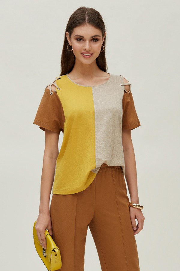 OPEN SHOULDER T-SHIRT