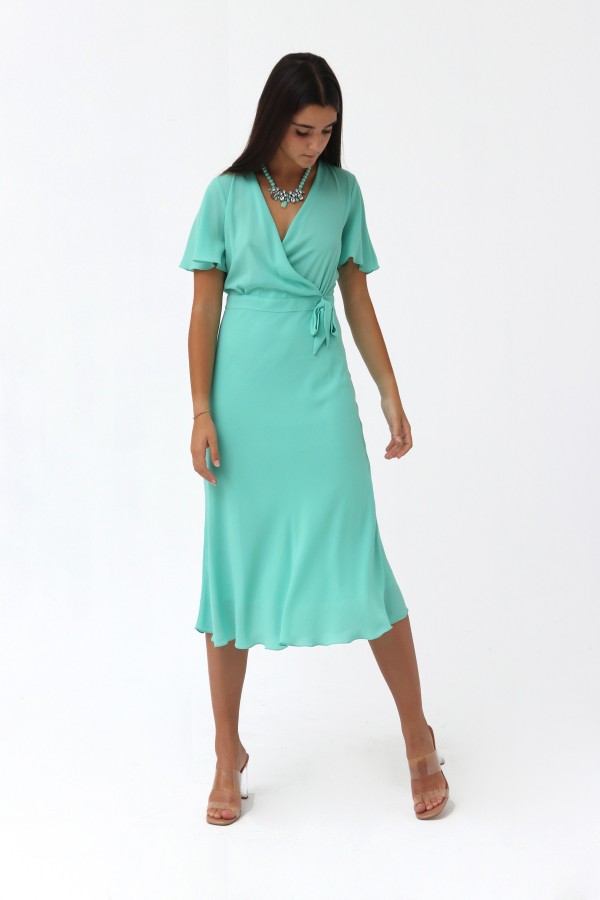 HIGH WAISTED DRESS-CHIFFON 