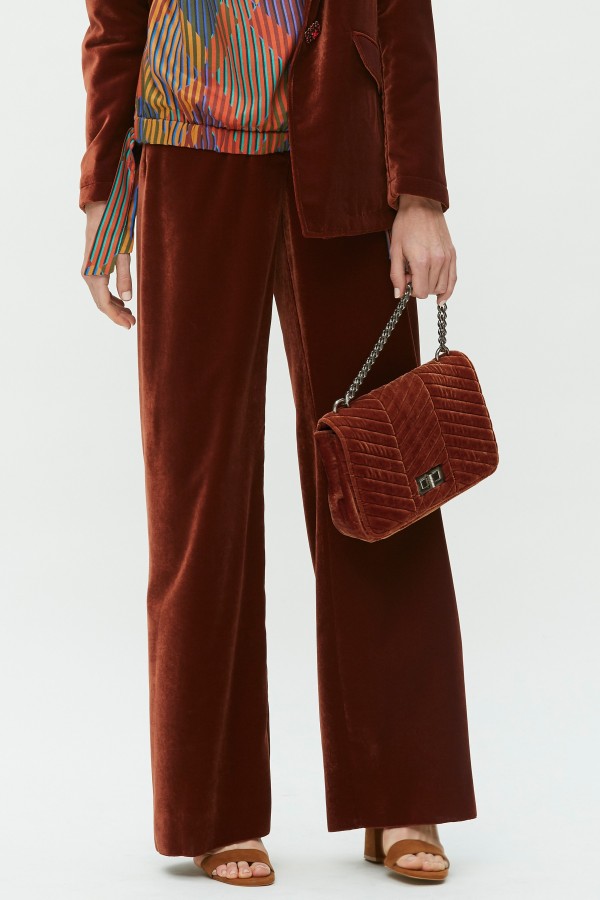 PANTALÓN PALAZZO-TERCIOPELO