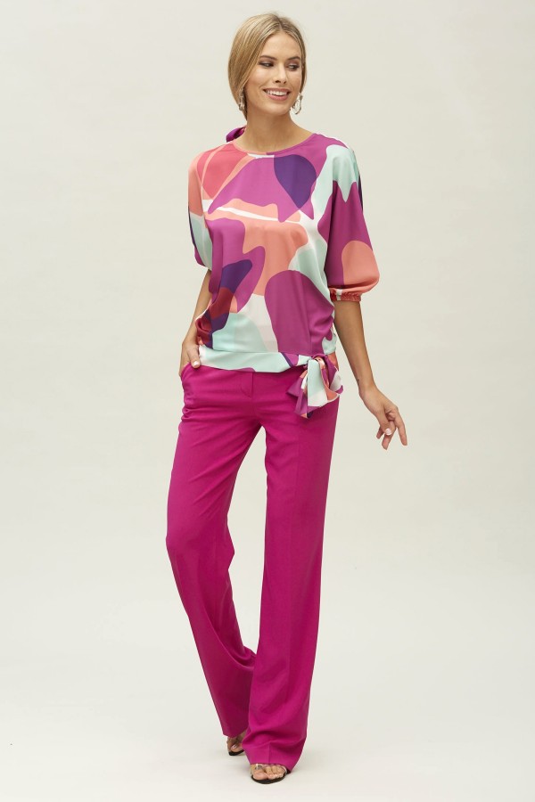 FLARED TROUSERS CREPE