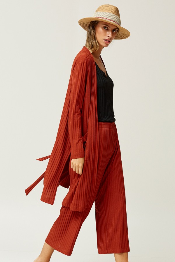 RIBBED KNIT JACKET